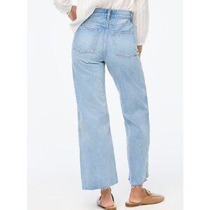 J. Crew Factory Wide-Leg Cropped Jeans Women's Size 24 Tall Spring Storm - NWT!